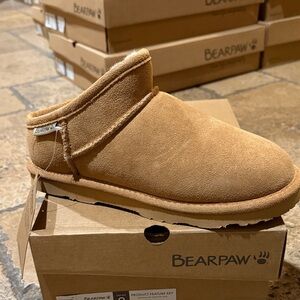 BearPaw Tan Ankle Booties